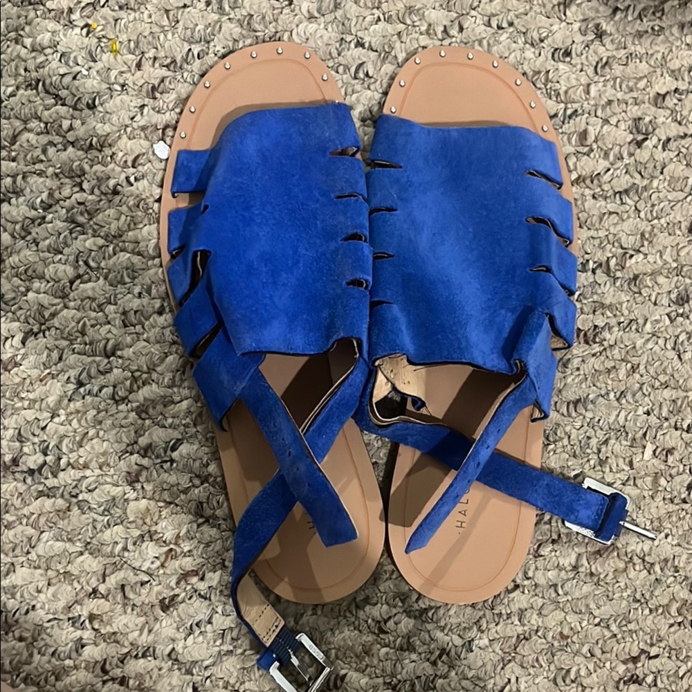 Blue Strappy Sandals